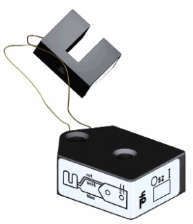 Fig. 1: The first inductive proximity switch, manufactured in 1958
